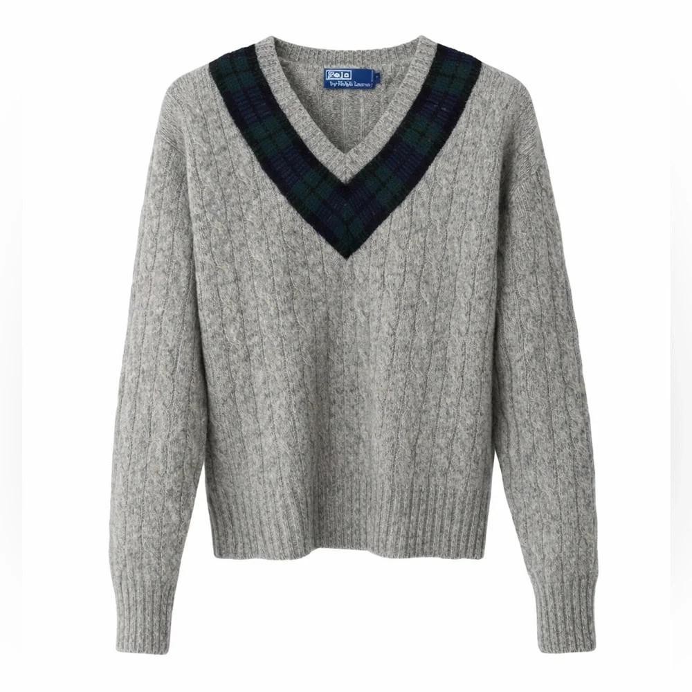 Vintage Polo Ralph Lauren Blackwatch Cricket Wool‎ Sweater Small